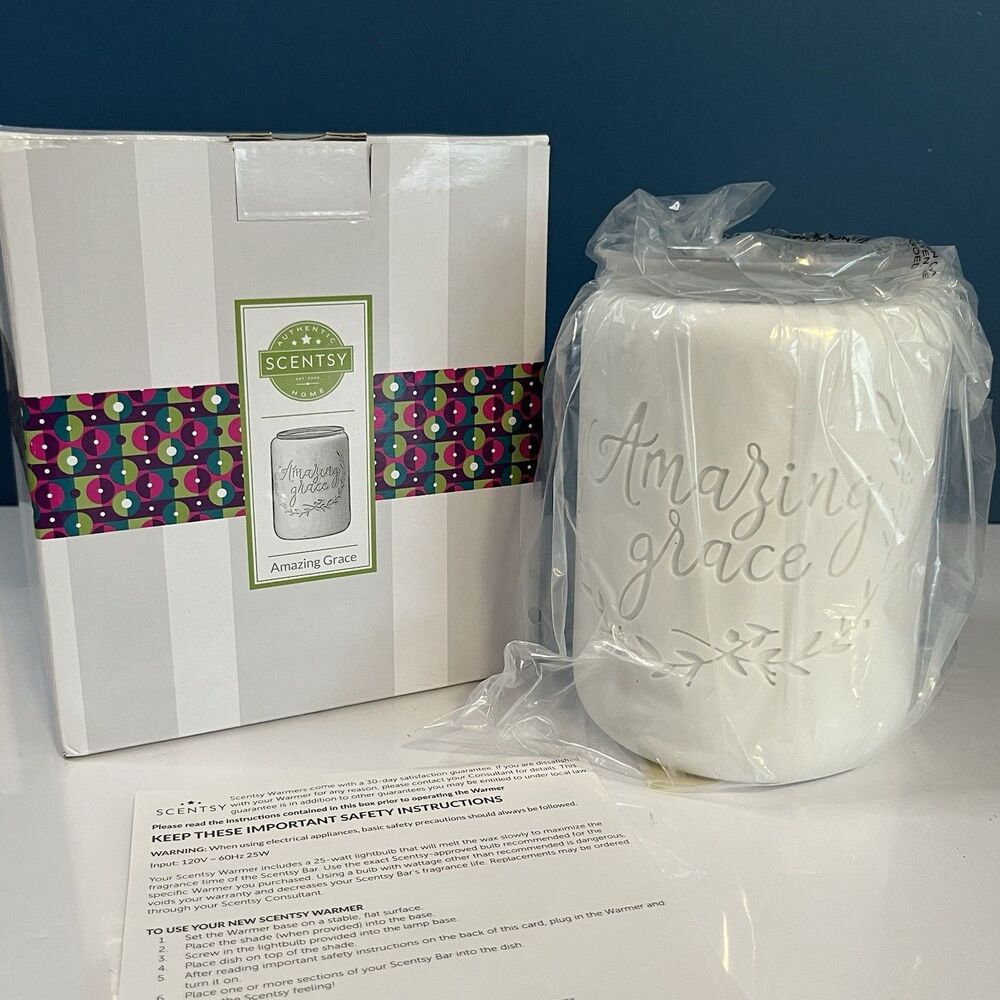 Scentsy Amazing Grace Wax Warmer Full Size New In Box